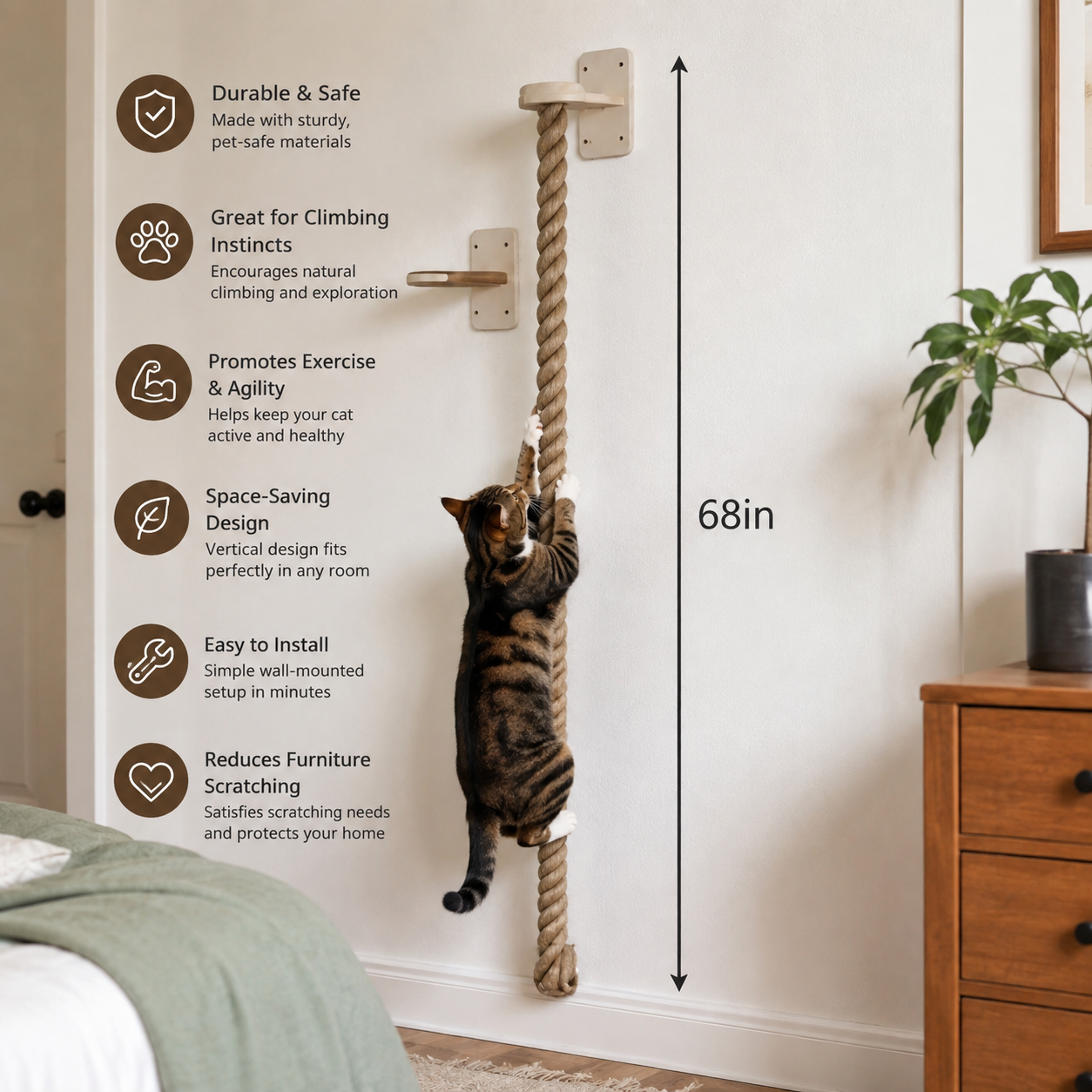 MeowClimb™ Rope Tower